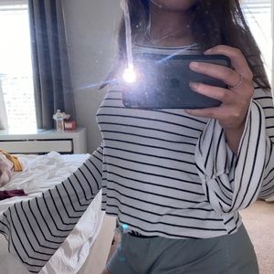 Hollister striped boho shirt.